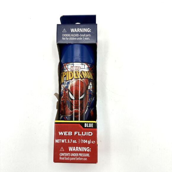 Spider-Man Blue Web Fluid Refill- 3.7oz- Hasbro Marvel NEW IN BOX - Picture 1 of 5